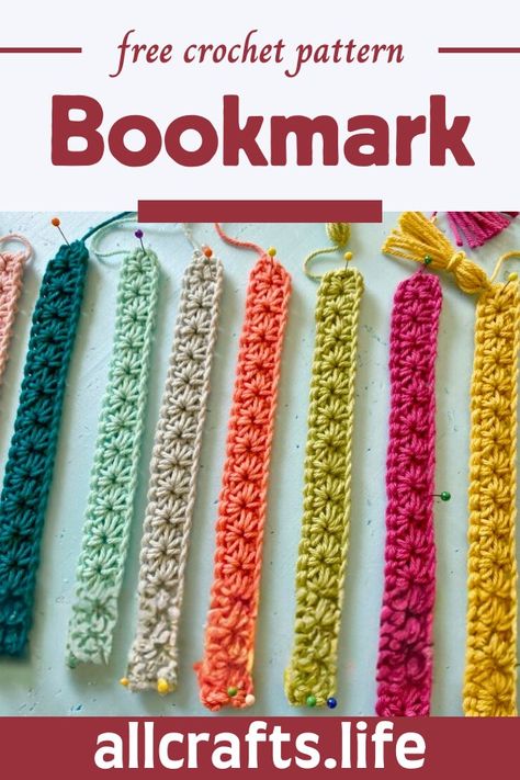 Crochet the Simply Daisy Bookmark Crochet Daisy Bookmark Pattern Free, Daisy Bookmark Crochet, Crochet Bookmarks Free Patterns Book Markers, Crochet Book Marks Free Pattern, Bookmark Crochet Pattern Free, Crochet Bookmark Free Pattern, Crocheted Bookmarks, Daisy Bookmark, Crochet Bookmarks Free Patterns