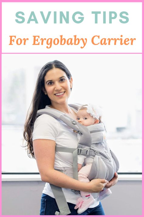 Learn how to save up to 30% off on a new ERGOBABY carrier + 10% coupon code inside.  #newmom #babycarrier #ergo #baby #newbaby #carrier #ergobaby #Newborn #saving Ergo Baby Carrier, Diy Baby Carrier, Ergobaby Carrier, Ergo Baby, Baby Registry List, Tips For Saving Money, Amazon Baby Registry, Baby Registry Items, Baby On A Budget