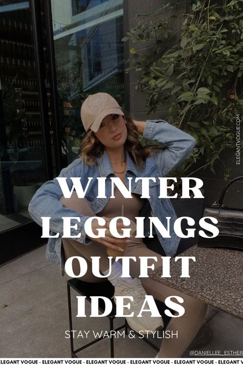 Winter Leggings Outfit Ideas Winter Fashion Outfits Leggings, Winter Daytime Outfit, Snow Day Outfit For Work, Winter Outfits Cold Women, Comfy Legging Outfits Winter, Winter Leggings Outfit Casual, Outdoor Winter Outfits For Women, Cold Rainy Day Outfit Winter, Winter Walking Outfit