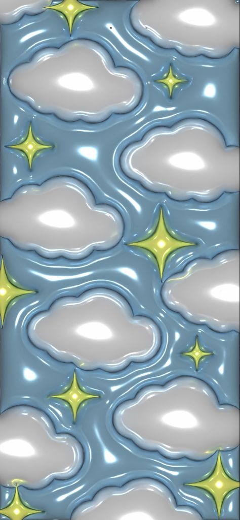 Clouds an stars wallpaper, check out my profile for more wallpapers ❤️✨☁️ 3d Cloud Wallpaper, 3d Wallpaper Phone, 3d Wallpaper Art, Background Homescreen, Clouds Wallpaper Iphone, Valentines Wallpaper Iphone, 3d Wallpaper Cute, Clouds And Stars, 3d Wallpaper Iphone