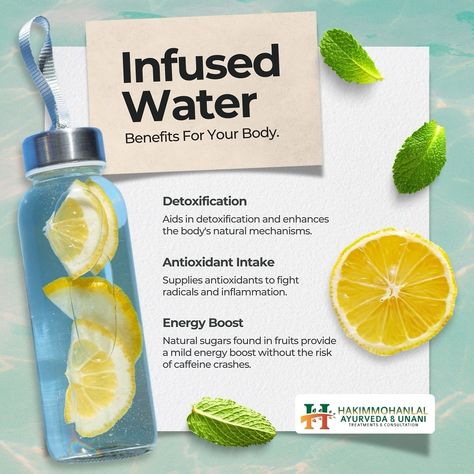 𝐀 𝐑𝐞𝐟𝐫𝐞𝐬𝐡𝐢𝐧𝐠 𝐖𝐚𝐲 𝐭𝐨 𝐃𝐞𝐭𝐨𝐱𝐢𝐟𝐲 𝐘𝐨𝐮𝐫 𝐁𝐨𝐝𝐲 Infused water is more than just a trend—it's a simple, natural way to detoxify your body. By adding fresh fruits, herbs, and vegetables to your water, you can boost hydration, flush out toxins, and support your overall wellness. This delicious drink helps cleanse your system, improve digestion, and revitalize your body, all while enjoying the refreshing taste of nature's best ingredients. Make infused water a part of your daily routine and experience the... Water With Fruit In It, Infused Water Benefits, Water With Fruit, Healthy Food Alternatives, 10 Healthy Foods, Benefits Of Drinking Water, Lemon Cucumber, Unhealthy Snacks, Water Benefits