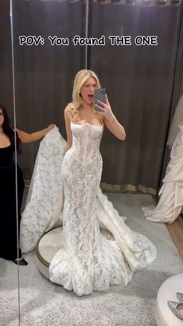 Galia Lahav on Instagram: "Sound on ✨ for the moment you find THE ONE | Introducing ANAIS, where drama meets elegance in every exquisite detail. From the daring sheer corset back to the angel wing neckline, this fitted lace mermaid gown is a vision of bridal perfection #GLbride #galialahav" Corset Wedding Dress Mermaid, Brown Wedding Dress, Lace Corset Wedding Dress, Galia Lahav Bridal, Galia Lahav Wedding Dress, Sheer Corset, Couture Bridal Gowns, Galia Lahav, Brown Wedding