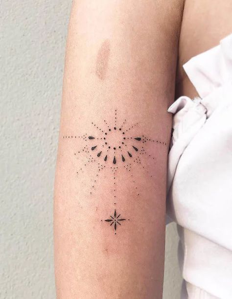 Rebirth Tattoo, Sunrise Tattoo, New Beginning Tattoo, Grace Neutral, Green Tattoos, Daffodil Tattoo, Rainbow Tattoos, Water Tattoo, Bicep Tattoo