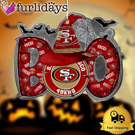 NFL San Francisco 49ers Halloween Boo Ornament a stunning decorative piece that adds a touch of elegance to any space. This exquisite ornament is crafted with attention to detail and features unique key features that make it truly special. Tailored for the trendsetting individual inspired by: Photos Of NFL San Francisco 49ers Halloween Boo Ornament Product details: NFL San Francisco 49ers Halloween Boo Ornament 49ers Crafts, 49ers Pictures, Scarecrows For Garden, Sublimation Art, Football Ideas, Nfl 49ers, Scarecrow Wreath, Unique Key, 49ers Football