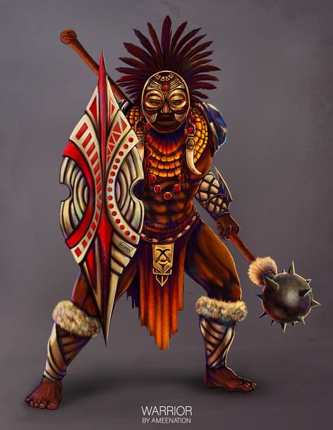 Worldbuilding Clothes, Urban Fantasy Inspiration, Jungle Warriors, African History Facts, African Warrior, African Jungle, Cartoon Movie Characters, Human Body Drawing, Adventure Rpg