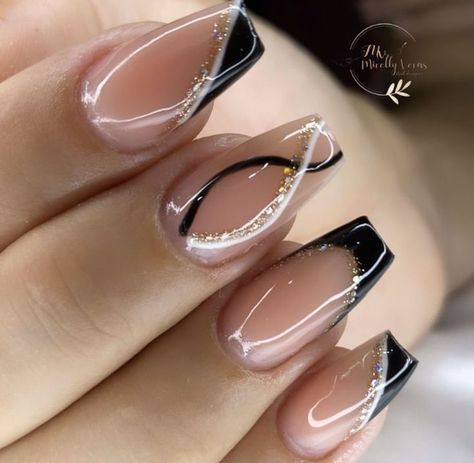 Clear Glitter Nails, Nail Designs Acrylic, Shiny Nails Designs, Silver Nail Designs, Nagellack Trends, Nails Silver, Formal Nails, Fancy Nails Designs, Silver Nail