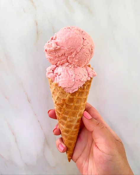 Ice Cream Aesthetic Strawberry, Ipad Pics, Ice Cream Strawberry, January Reading, Sweetened Condensed Milk Recipes, Strawberry Ice Cream Recipe, Setup Inspiration, Cuisinart Ice Cream Maker, Ice Cream Base