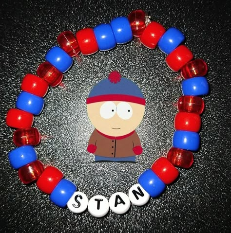 Diy Kandi Bracelets, Pony Bead Bracelets, Diy Kandi, Kandi Kid, Kandi Ideas, South Park Characters, Bracelets Ideas, Fun Crafts To Do, Bracelet Inspo