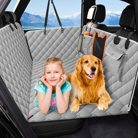 Amazon.com: JXFUKAL Back Seat Extender for Dogs, Dog Car Seat Cover for Back Seat Waterproof Dog Hammock for Car with Hard Bottom Holds 400lbs, Pet Backseat Protector Dog Bed for Car, SUV & Truck : Pet Supplies Dog Travel Bed, Dog Hammock For Car, Dog Car Accessories, Waterproof Dog Bed, Grey Bed, Dog Hammock, Travel Bed, Dog Seat Covers, Dog Cover