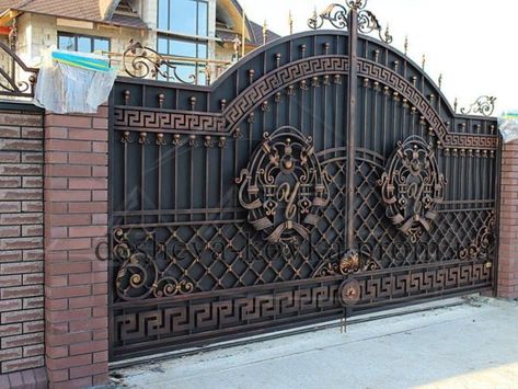 Wonderful Main Gate Design Ideas - Engineering Discoveries Gate Colour Ideas, Gate Design Ideas, Home Gate Design, Gate Designs Modern, Welcome Signs Front Door, Modern Gate, House Main Gates Design, Front Gate Design, Entrance Gates Design