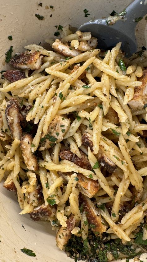 Warm Pasta Salad with Balsamic and Chicken Cutlets — Mya Allen Warm Pasta Salad, Balsamic Chicken Pasta, Fried Chicken Cutlets, Chicken Cutlet, Balsamic Chicken, Diced Chicken, Spaghetti Pasta, Chicken Cutlets, Chicken Pasta