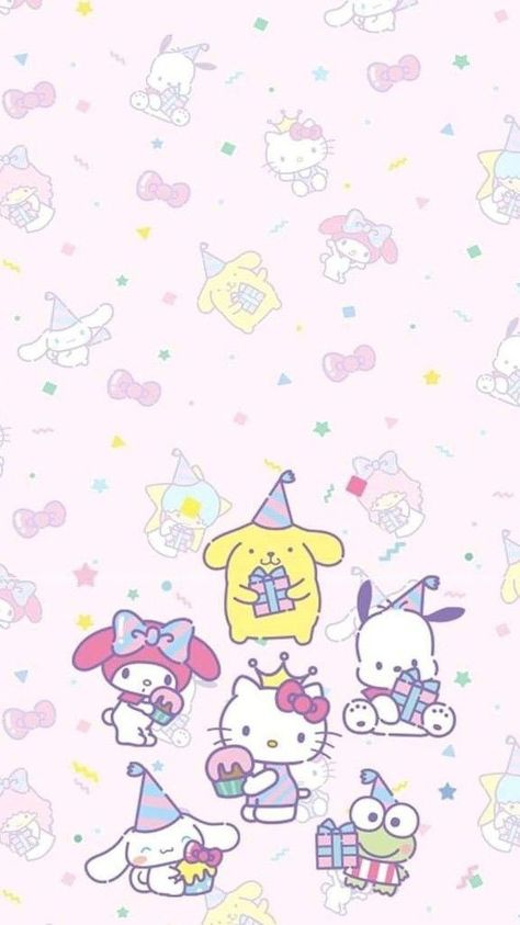 Sanrio Classroom, Hello Kitty And Friends Party, Cinnamoroll Outfit, Kitty Birthday Theme, Sanrio And Friends, Pink Classroom, Sanrio Birthday, Hello Kitty Birthday Theme, Sanrio Party