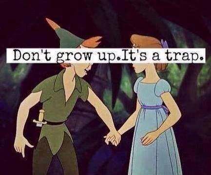 Don't grow up. It's a trap. Peter Pan and Wendy Disney Peter Pan Quotes, How To Believe, Quotes Disney, Friedrich Nietzsche, Disney Quotes, Disney And Dreamworks, Disney Love, Movie Quotes, Disney Movies