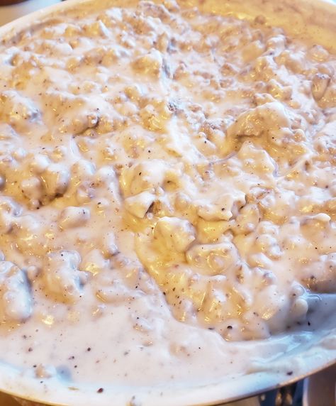 Dairy-Free Savory Sausage Gravy Non Dairy Sausage Gravy, Dairy Free Biscuits And Gravy, Dairy Free Sausage Gravy, Dairy Free Gravy, Southern Sausage Gravy, Easy Biscuits And Gravy, Breakfast Gravy, Gravy Master, Dairy Free Biscuits