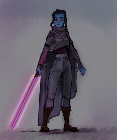 Chiss Jedi Oc, Night Sisters Star Wars Art, Clone Wars Oc Female, Starwars Character Art, Starwars Oc Outfit, Star Wars Character Concept Art, Star Wars Oc Jedi, Wookie Oc, Jedi Oc Art