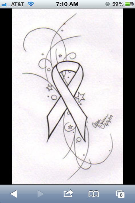 Ribbon tattoo Lymphoma Tattoo, Pink Ribbon Tattoos, Survivor Tattoo, Awareness Tattoo, Ribbon Tattoos, E Tattoo, Hip Tattoo, Mom Tattoos, Beautiful Tattoos