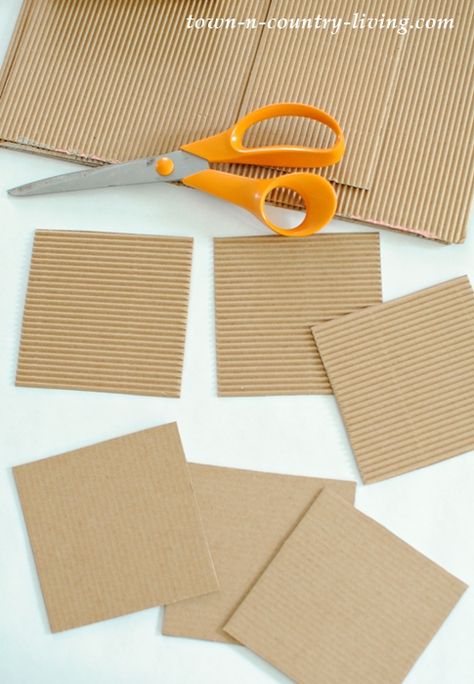 Paper Coasters Diy, How To Make Tiles, Cardboard Coasters, Homemade Coasters, Diy Knife, Butterfly Stamp, Recycled Cardboard, Diy Coasters, Diy Recycle