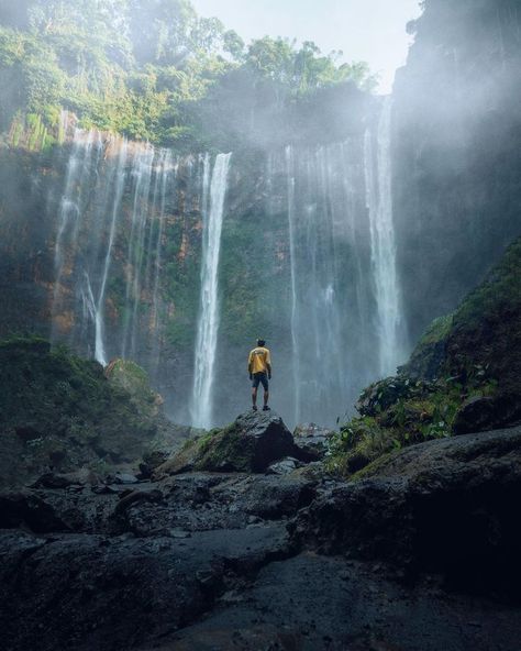 Indonesia is known to have troves of natural wonders, East Java in particular is where you can find plenty of natural attractions, including mountains, beaches, caves, and waterfalls. Photo: @ogik_jatmiko 📍East Java, Indonesia #TrulyClass #LuxuryListing #wonderfulindonesia #eastjava #chasingwaterfalls #naturalattraction #wheninindonesia #exploreindonesia Photography Board, Travel Photography Tips, East Java, Photo Inspo, Natural Wonders, Luxury Travel, Java, Forest Green, Food Photography