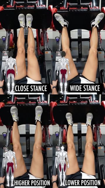 Leg Press Positioning, Leg Press Before And After, Leg Press 45, Home Leg Press, Leg Press For Glutes, Leg Press Workout, Single Leg Press, Leg Machine Workout, Weight Training Women