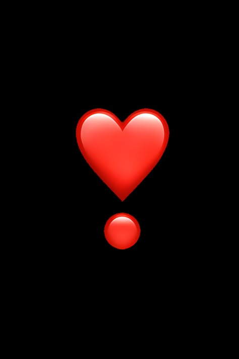 The ❣️ Heart Exclamation emoji appears as a small red heart with a bold exclamation point in the center. The heart is symmetrical and has a smooth, curved shape, while the exclamation point is straight and vertical. The overall appearance is simple and straightforward, conveying a strong and enthusiastic expression of love or excitement. Exclamation Mark Wallpaper, Iphone Emoji Love, I Phone Emojis, Hearts Emoji, Apple Emoji, Phone Emoji, Apple Emojis, Small Red Heart, Hug Stickers