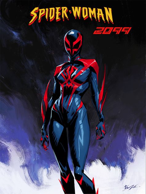 ArtStation - Spider-Woman 2099 Spiderverse Movie, Tomholland Spiderman, Marvel Character Design, Image Spiderman, Western Comics, Spiderman Artwork, Spider Art, Spider Girl, Marvel Spiderman Art