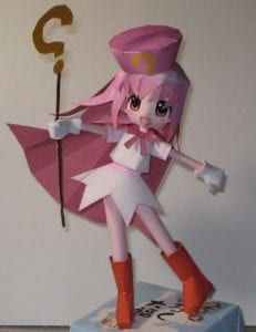 Touhou Papercraft, Paper Figures, Flandre Scarlet, V Chibi, Touhou Anime, The Younger Sister, Japanese Kids, Anime Paper, Kawaii Diy