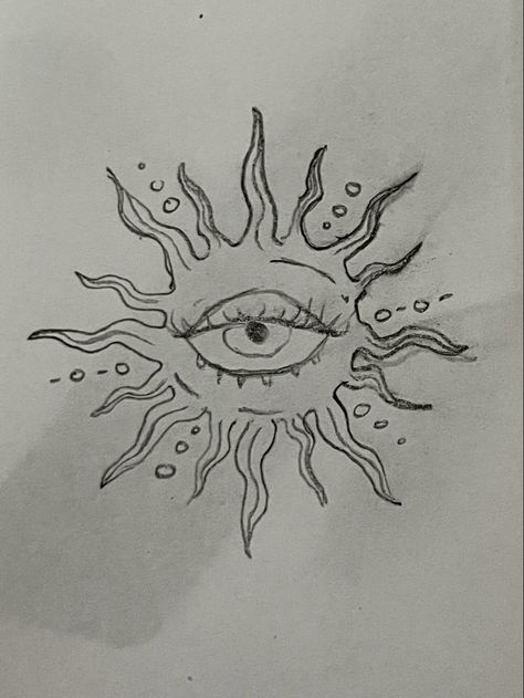 Shade Drawing Ideas, Small Trippy Drawings, Evil Eyes Drawings, Dreamcore Drawing Ideas, Psychadelic Art Doodle, Spiritual Art Drawings Easy, Cool Trippy Drawing Ideas Easy, Simple Trippy Drawings, Cool Doodles Trippy