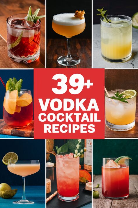 39+ Favorite Vodka Cocktail Recipes to Delight Your Guests This Weekend!...  Mix up some fun this weekend with these favorite vodka cocktail recipes!... Perfect for parties or relaxing nights at home. From fruity infusions to classic mixes you’ll impress your friends with delicious drinks. Cheers to good times with vodka gin cocktails mixers garnishes and ice!... Sip and savor the flavors!... https://ostrali.com/foodr/vodka-cocktail-recipes Mixed Drinks Using Vodka, Vodka Fruity Mixed Drinks, Fun Vodka Cocktails, Drinks To Make With Vodka, Fun Vodka Drinks, Vodka Sunrise Recipe, Vodka Drinks Recipes, Cocktails Recipes Vodka, Vodka Mixed Drinks Recipes