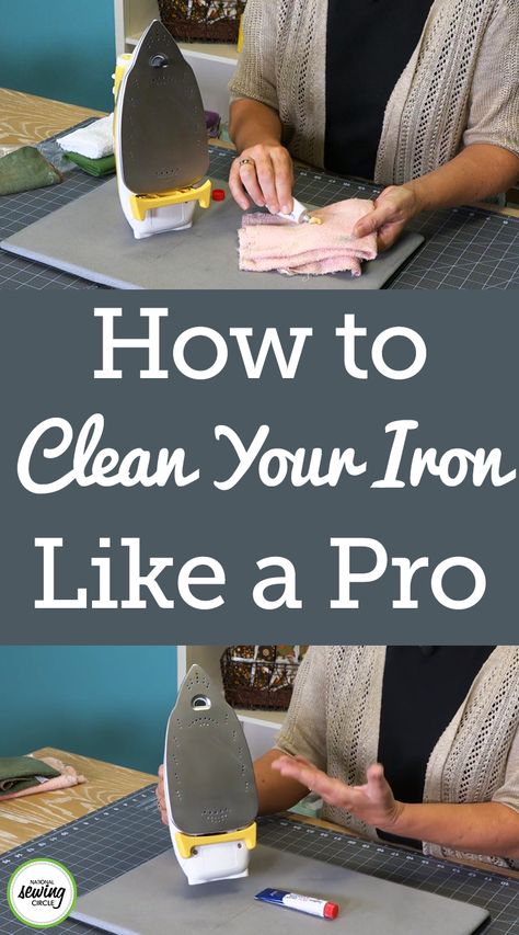 Cleaning your sewing machine and sharpening your scissors and snips may be the most common cleaning or maintenance items you address in your sewing room, but cleaning your iron is also important. Learn how to clean an iron, including what kind of product you should use to clean it and whether the iron should be on or off. Clean Baking Pans, Cleaning Painted Walls, Sewing Circles, Glass Cooktop, Beginner Sewing Projects Easy, Leftover Fabric, How To Clean Iron, Clean Dishwasher, Ironing Board