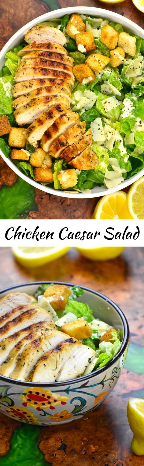 Learn how to transform a humble salad into a satisfying meal with our Chicken Caesar Salad recipe. It's easy to make and full of flavor! Chicken Caesar Salad Recipe, Shawarma Seasoning, Caesar Salad Recipe, Spicy Seasoning, Farro Salad, Chicken Slices, Chicken Caesar, Chicken Caesar Salad, Romaine Lettuce Salad