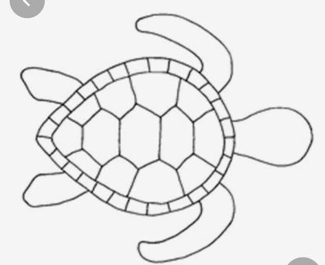 Turtle Template, Draw A Turtle, Turtle Outline, Turtle Quilt, Turtle Crafts, Animal Templates, Turtle Pattern, Painting Templates, Turtle Painting