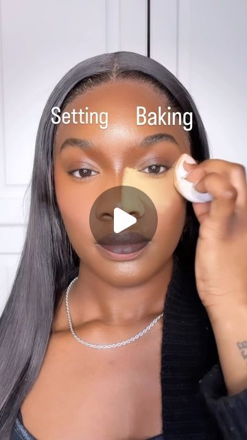 Maya Renee | Atlanta Makeup Artist & Influencer on Instagram: "Setting Vs Baking 🔥 - Setting (Just setting your makeup into place, not for longevity) Baking (Brighter Under-eye, smoother, longevity) - Setting Powder: @onesize (dark/deep) Baking Powder: @hudabeauty (kunafa) Lashes: @prettydifferentlashes “krystal” - #darkskinmakeup #atlmua #makeupdept #mayareneebeauty #makeup #mua #melaninmakeupdaily #explore #makeuptutorial #makeupforblackwomen #houseofmmua #melaninmakeup #bhcmakeupdaily #melaninmakeupnation #trendingreels #trendingaudio #lauramercier #makeuphacks #makeuphack #2023makeup #mymercier #bakingtime #bakingtechniques #bakingtips #atlmakeupartist #atlmakeup #mariettamua" Eyeshadow Deep Set Eyes, Baking Powder Makeup, Baking Makeup Technique, Atlanta Makeup, Makeup For Photography, Pro Makeup Tips, Quick Makeup Routine, Makeup Removal Tips, Bronze Makeup Look