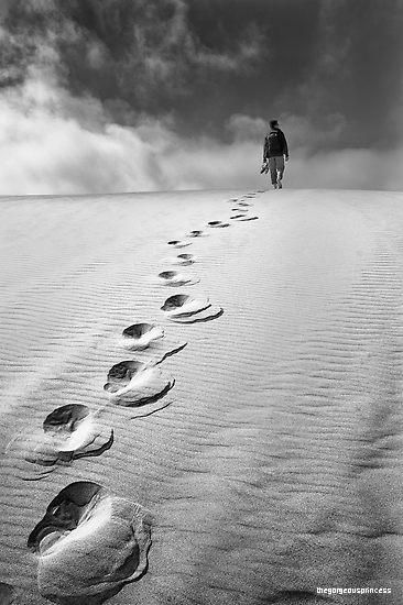 Sand Prints Footprints In The Sand, Conceptual Photography, Foto Art, White Picture, Black N White, Ancient Wisdom, Best Photographers, Black And White Photographs, The Sand