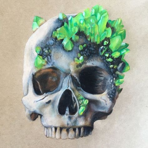 Colored Pencil Artwork Ideas, Sugar Skull Decor, Real Skull, Skull Crafts, Dark Images, Colored Pencil Artwork, Skull Drawing, Sugar Skull Art, Human Skull