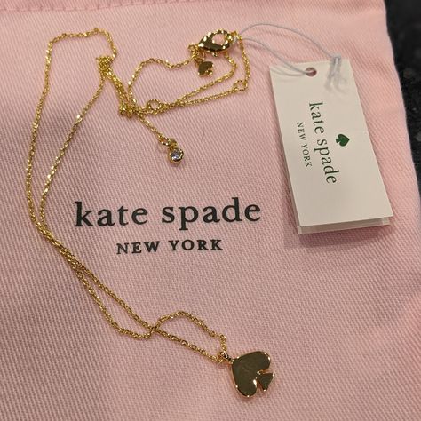 Item: Necklace + Dust Bag Brand: Kate Spade / Everyday Spade Condition: New With Tags Color: Gold I Hope You Love It Too... Kate Spade Necklace Spade, Kate Spade Aesthetic, October Jewelry, Gold Pandora, Aries Pendant, Spade Necklace, Kate Spade Necklace, Wishlist 2024, Cat Pendant Necklace