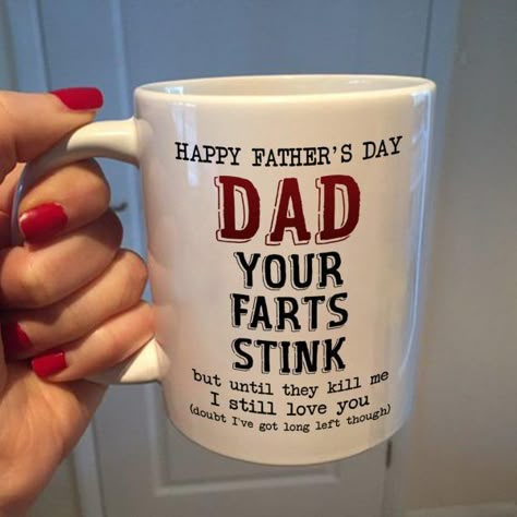 Dad Fart Stink Mug Dad Coffee Mug Fathers Day Gifts Ideas Ht. Unwind with a cozy cup of cocoa in our cozy mug, showcasing a minimalist design that effortlessly complements your relaxation moments.  . #coffee #Mugs #Alwaysky Happy Father Day, Birthday Presents For Dad, Funny Gifts For Dad, Presents For Dad, Idea Gift, Happy Father's Day, Still Love You, Dad Mug, Dad Humor