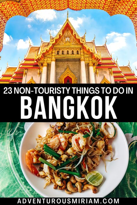 Discover Bangkok's hidden gems with this curated list of non-touristy activities! Dive into local life, explore hidden markets, savor authentic street food, and uncover hidden temples. Perfect for adventurous travelers looking to experience Bangkok beyond the usual spots. #BangkokHiddenGems #OffbeatBangkok #LocalBangkokExperience Street Food Thailand, Bangkok Travel Guide, Things To Do In Bangkok, Thailand Shopping, Thailand Destinations, Thailand Tourist, Thailand Adventure, Thailand Vacation, Thailand Backpacking