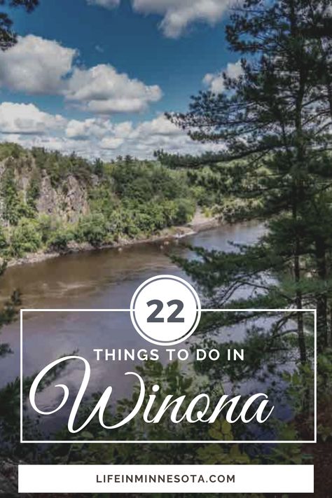 On the banks of the Mississippi you'll find the perfect blend of outdoor adventure, culture, and amusement for the whole family. Read our post on things to do in Winona MN to start planning your visit today. Winona Mn Minnesota, Travel Minnesota, Winona Minnesota, Midwest Road Trip, Winona Mn, Minnesota Travel, Midwest Travel, Lake Living, Road Trip Adventure