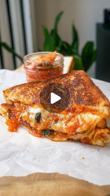 Jecca ⍥ on Instagram: "kimchi grilled cheese sandwich~ 🫰  this is an example of an east meets west fusion done right. i'm not usually a big fan of grilled cheese sandos but i could seriously have this any day! ^ - ^  the combination of the ooey-gooey melted cheese along with kimchi makes this irresistibly delicious. shout out to @okonomikitchen for the kimchi jam inspo!  full recipe is on the blog :) ___________________ #kimchi #grilledcheese #grilledcheesesandwich #comfortfoods #sandwichrecipe #easyrecipesathome #sandwichporn #cheesesandwich #cookingreels #homecookedfood #cheesepull #koreanfusion #fusionfood #sandwichesofinstagram #lunchrecipes #koreanfood #onmyplate #foodforfoodies #sandwichoftheday #comfortmeal" Kimchi Grilled Cheese Sandwich, Kimchi Sandwich, Kimchi Grilled Cheese, East Meets West, Ooey Gooey, Fusion Food, Cheese Sandwich, Grilled Cheese Sandwich, Cheese Sandwiches