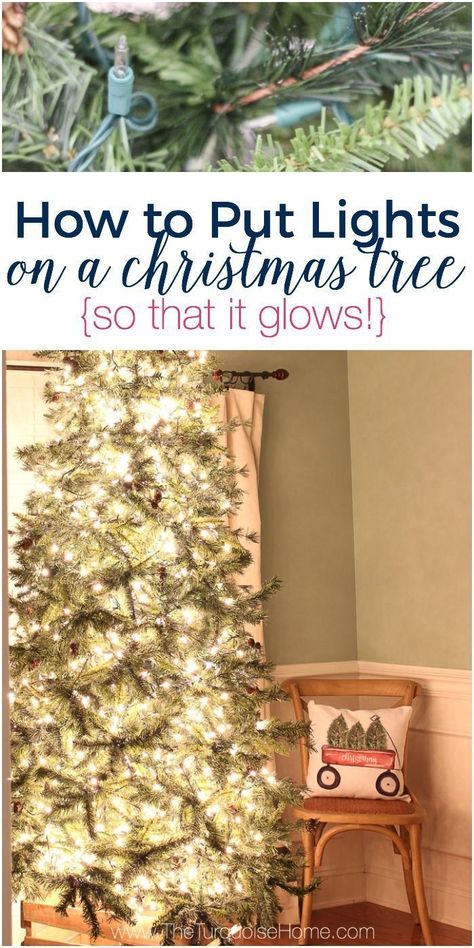 BIG TIP! How to put lights on a Christmas tree so that it GLOWS! Amazing Christmas Trees, Christmas Lights Outside, Christmas House Lights, Real Christmas Tree, Tree Lighting, Christmas Tree Lighting, Diy Holiday, Tree Decor, Christmas Inspiration