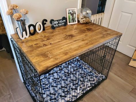 Farmhouse Dog Kennel, Kennel Furniture, Dog Crate Table, Dog Kennel Cover, Wire Crate, Kennel Cover, Dog Crate Cover, Dog Kennel Furniture, Crate Table