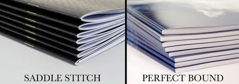 When having magazines or brochures professionally printed, you may have to determine what is the best way to bind your publication. What are the different options for doing that? You will want to weigh the pros and cons of saddle stitch vs. perfect bound for your publication. Saddle stitch and perfect bound are both commonly used, but one is usually better than the other for certain situations. Let’s look at saddle stitch vs. perfect bound for your publication. Template Portfolio, Perfect Binding, Saddle Stitch, Portfolio Templates, Sheet Of Paper, Brochure Template, Fun To Be One, Color Change, Saddle