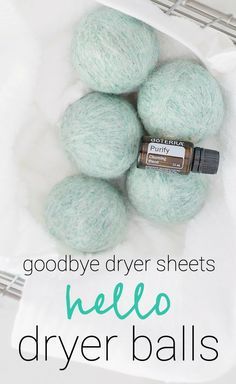 Dryer Balls are such a better alternative to expensive and wasteful dryer sheets. One set will last you a lifetime and save you tons of money. Diy Dryer Balls, Dryer Balls, Diy Laundry, Homemade Cleaning Products, Wool Dryer Balls, Natural Cleaners, Household Cleaning Tips, Diy Cleaners, Dryer Sheets