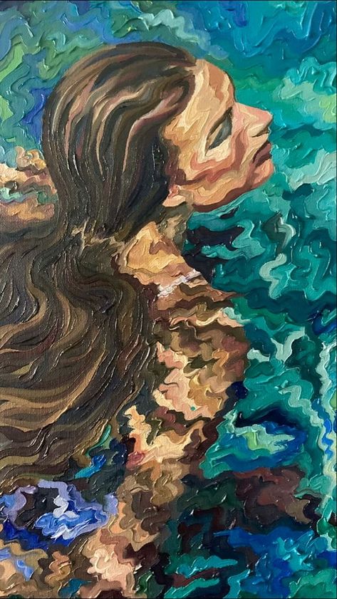 Katie Mcgowan, Aquamarine Painting, Painting Tricks, Gcse Art Sketchbook, London Artist, My Signature, Arte Inspo, Ap Art, Art Inspiration Painting