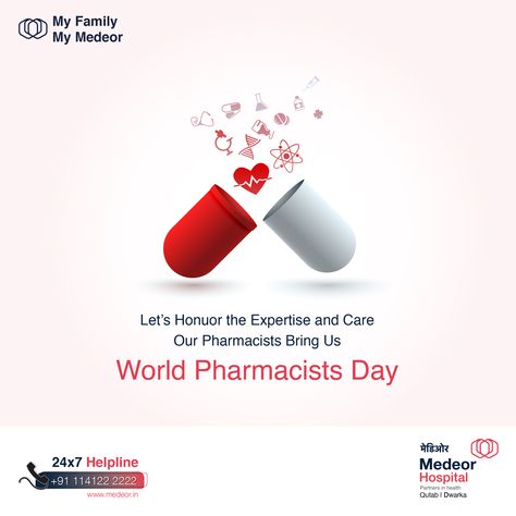 World Pharmacists Day National Pharmacist Day, Pharmacy Day, Pharmacist Day, World Pharmacist Day, Healthcare Ads, Media Advertising Design, Medical Logo Design, Pharmacy Design, Pharmacy Technician