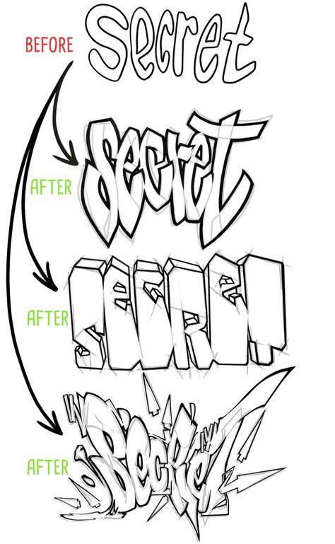 Graffiti Lettering for Beginners How To Shade Graffiti Letters, Fonts To Draw Alphabet, Unique Lettering Fonts Hand Drawn, Graffiti Punctuation, Grafitti Letters Design Fonts, Words In Graffiti, How To Draw Graffiti Lettering Style, Graphitis Letters, Graffiti Shading