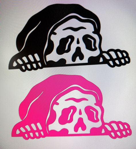 Skeleton Peeker vinyl decal .Grim Reaper Lurking decal.Spooky decal.Car decal ,yeti decal,laptop decal,window decal,truck decal,Door decal, Halloween decor,Snowboards decal. Many sizes and colors. Horror Car Decals, Cricut Decals Ideas, Car Decals Vinyl Window Stickers Cricut, Halloween Car Decals, Cricut Stickers Ideas, Cricut Car Decals, Spooky Decals, Car Decal Ideas, Reaper Sticker