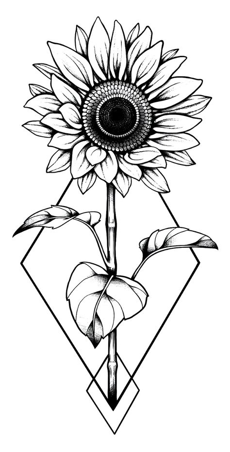 Finding Your Style, 42 Tattoo, Light Tattoo, Sunflower Drawing, Sunflower Tattoos, Tattoo Cover, Sunflower Tattoo, Tattoo Outline, Permanent Tattoo