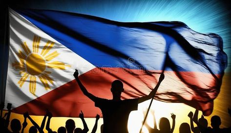 Happy national holiday. Celebrated annually on June 12 in Philippine. AI Generated royalty free stock photography Patriotism Philippines, Patriotic Posters, National Holiday, Flag Background, National Holidays, Design Image, Stock Photography Free, Independence Day, Philippines