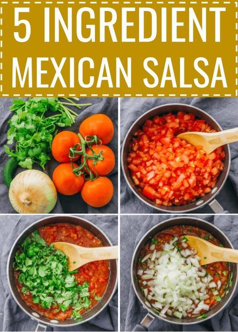 Salsa Recipe Homemade, Home Made Bar, Authentic Salsa Recipe, Salsa Recept, Fruity Salads, Chunky Salsa Recipe, Fresh Restaurant, Healthy Sauce, Mexican Salsa Recipes